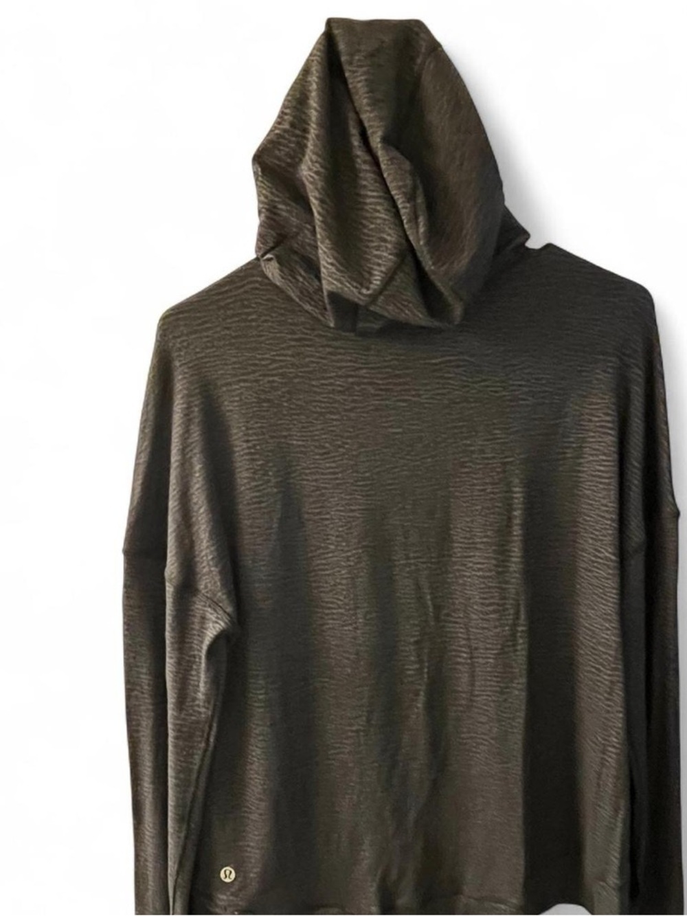 lululemon athletica Charcoal Black Lightweight Hooded Pullover​ - Picture 6 of 7